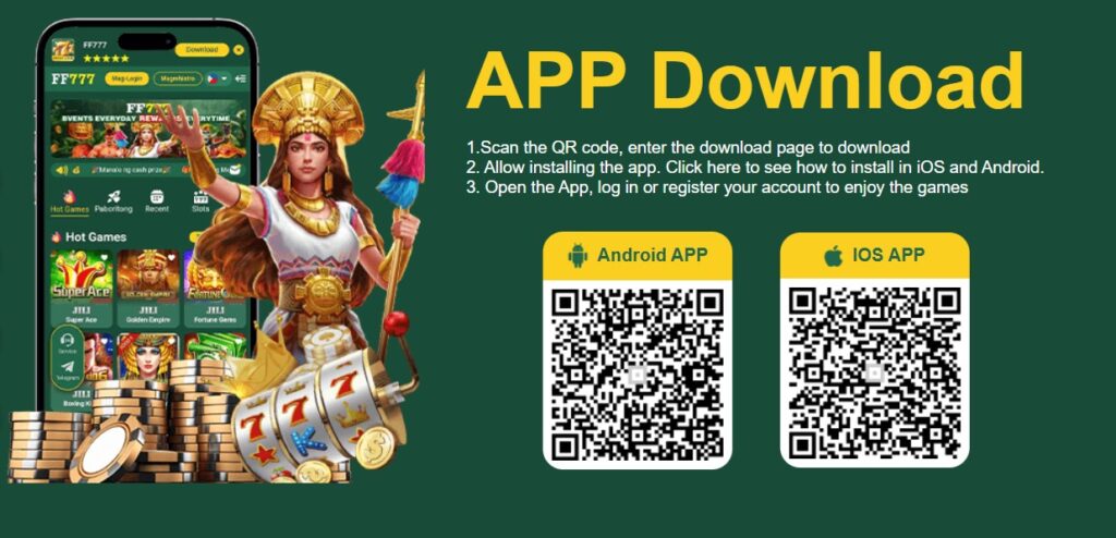 FF777 App Download, scan the QR code